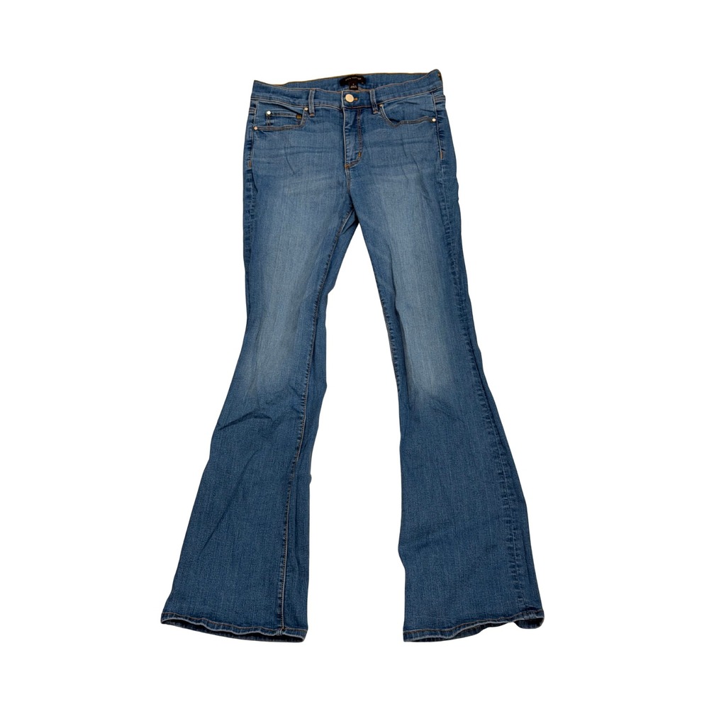 Ann Taylor The Boot Mid Rise Bootcut Jeans Blue Medium Wash Size 4